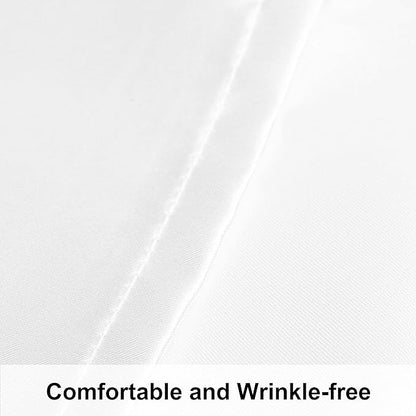 NTBAY 2 Pack Satin King Pillowcases for Hair and Skin, Luxurious and Silky Pillow Cases with Envelope Closure, 20x40 Inches, White