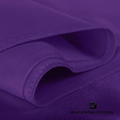 BLISSFORD Purple Satin Pillowcase with Zipper, for Hair and Skin Care, Feels Soft and Cool Like a Silk Pillowcase, Satin Pillow Cases 2 Pack, Slik Pillow Cover, Grape/Purple, Standard - Set of 2