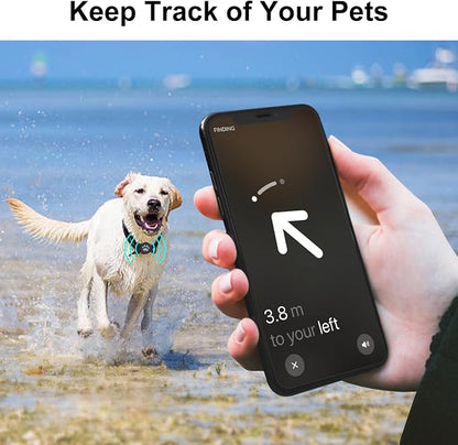 Dog Collar Holder Compatible with Airtag 2/1, 1 Pack Waterproof Full Body Covered Soft Silicone Case for Apple AirTag Gen 2/Gen 1 Dog Collar GPS Pet Tracker