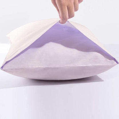 NTBAY Egyptian Cotton Queen Pillowcases - Set of 2, 500 Thread Count Cotton Pillowcases - Soft and Breathable Envelope Closure Pillow Cases - 20x30 Pillow Covers for Bed, Light Purple