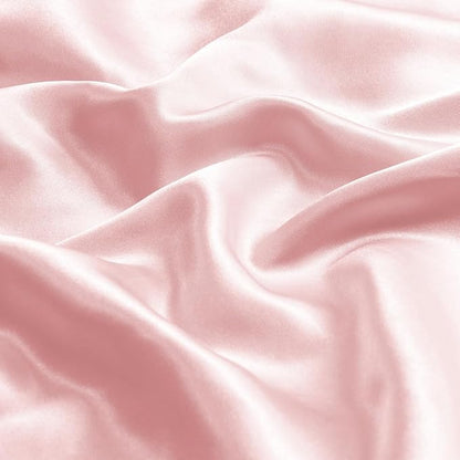 BEDELITE Satin Pillowcase with Zipper, Pink King Size Pillow Cases Set of 2, Super Soft and Cooling Similar to Silk Pillow Cases, Gift for Women Men(20x36 Inches)