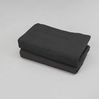 2-Pack Stretch Pillow Cases - Jersey Knit & Ultra Soft Envelope Closure Pillowcases T-Shirt Like Microfiber Blend - Suitable for Queen or Standard Size Set of 2, Black