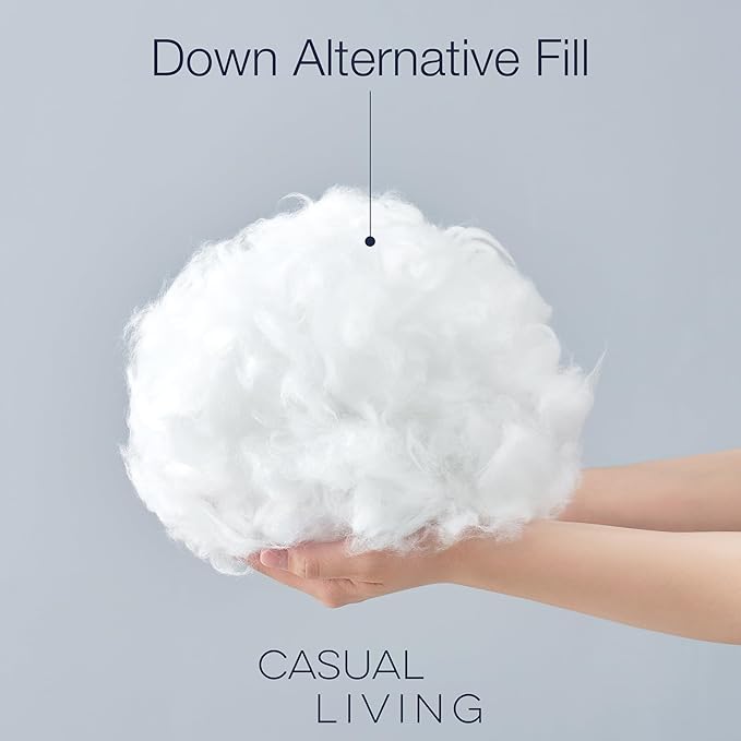 Casual Living Duvet Insert Twin Comforter Cooling Blanket Lightweight Hypoallergenic Reversible White Comforter with Box Stitching Fluffy Bedding Down Alternative Machine Washable, Twin, White