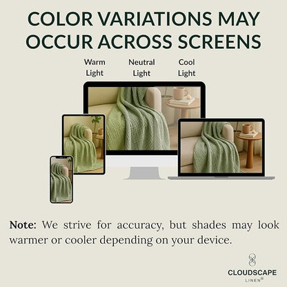 CLOUDSCAPE 100% Cotton 4 Layer Muslin Blanket Queen Size, Oversized, 92x92 Fits Upto Full Size Bed, Soft Breathable, Lightweight Layering, Summer Blanket for Adults, Spring Gift Idea- Olive Green