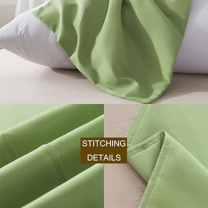 Microfiber Long Body Pillowcases 2 Pack, Super Soft Bed Pillow Covers Envelope Closure, Wrinkle, Fade and Stain Resistant, 20x54