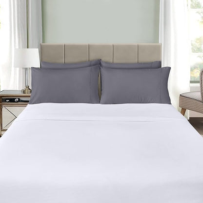 Utopia Bedding King Pillow Cases - 12 Pack - Envelope Closure - Soft Brushed Microfiber Fabric - Shrinkage and Fade Resistant Pillow Covers King Size 20 X 40 Inches (King, Grey)