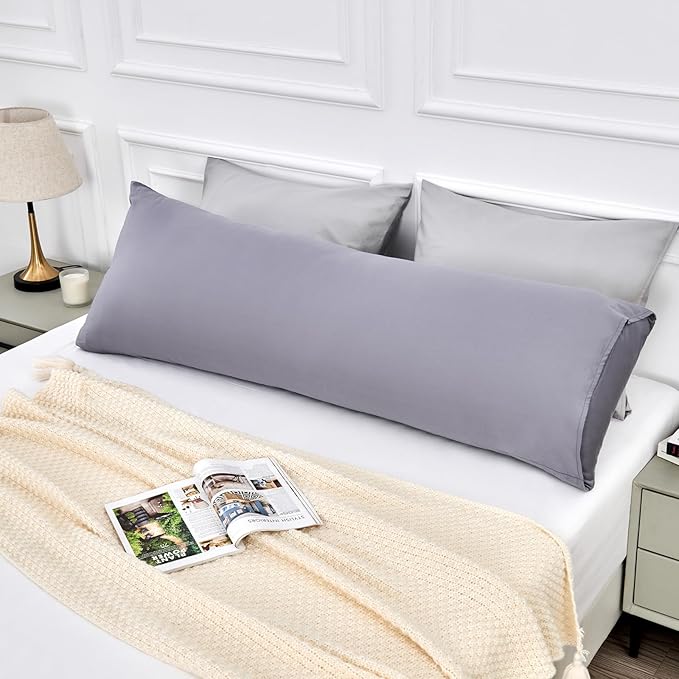 Warmstar Cotton Body Pillow Cover 1 Pack, 600 Thread Count Body Pillow case 20"x54", Long Body Pillow Case Cover Soft Breathable with Envelope Closure,Teal