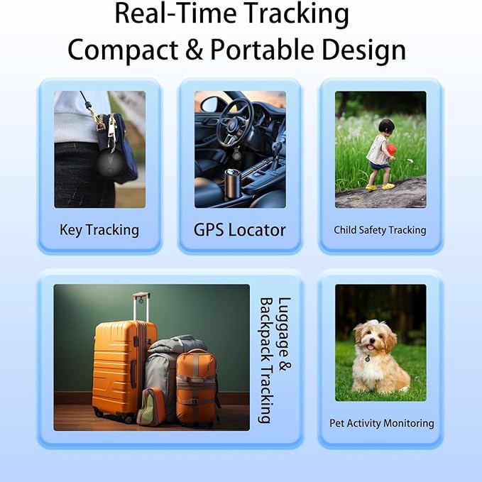 GPS Pet Tracker for Dogs & Cats | Apple Find My Compatible | No Monthly Fee | IP68 Waterproof | Real-Time Location Tracking