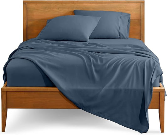 Bare Home Twin Sheet Set - 1800 Ultra-Soft Microfiber Twin Bed Sheets - Double Brushed - Deep Pockets - Easy Fit - 3 Piece Set - Bedding Sheets & Pillowcases (Twin, Bering Sea)