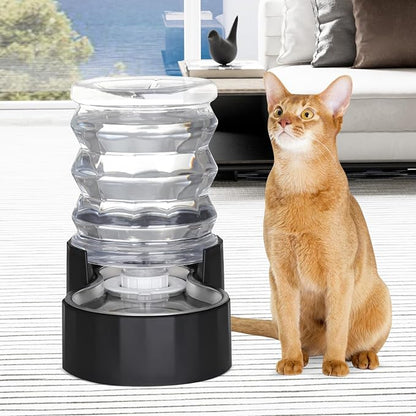 RIZZARI 5L Filtered Cat Water Dispenser: Fresh Water for Indoor Cats | 5L Long-Lasting Water Supply/Cleaner Drinking Experience/Filtered Fresh Water/Compact Design For Indoor Spaces