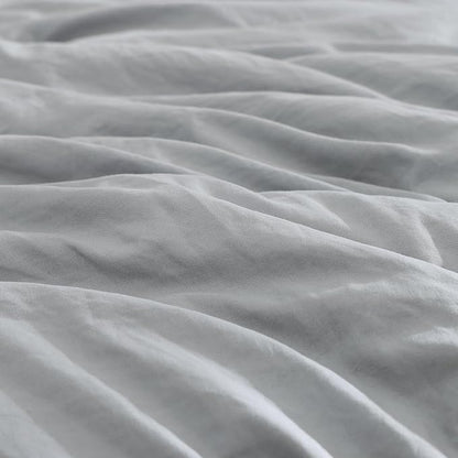 WRENSONGE Full Size Comforter Sets- 7 Pieces Soft Light Grey Bed in a Bag with Fitted Sheet, Flat Sheet, 2 Pillow Shams, 2 Pillowcases, Warm Bedding Sets for All Season