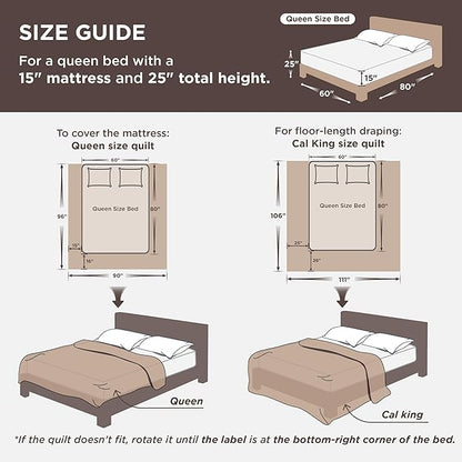 Bedsure Quilts Queen Size - Queen Quilt Bedding Set Bedspread Coverlet for Farmhouse Bedroom Decor, Lightweight Bedspread, 3-Piece Set with 90"x96" Coverlet & 2 Pillow Shams, All-Season Soft Comforter