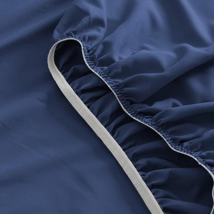 SPRINGSPIRIT RV Queen Sheets, Super Soft RV Short Queen Sheets for RV Camper, 4 Piece Bed Sheet Set Deep Pockets, Extra Soft and Breathable Bedding Sheet, Navy