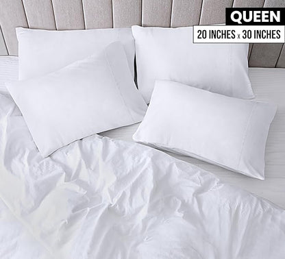 Utopia Bedding King Pillow Cases - 80 Pack - Envelope Closure - Soft Brushed Microfiber Fabric - Pillow Covers 20 X 40 Inches (King, White)