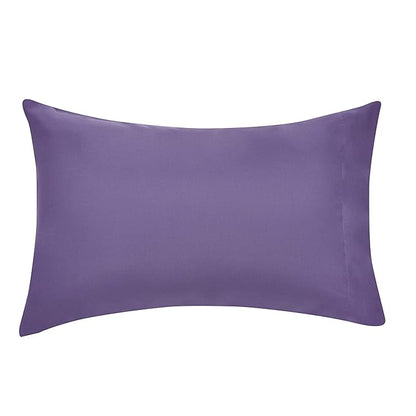 Amazon Basics Full/Queen Comforter Set with Sheets, 7-Piece Purple Floral Bedding, Lightweight Microfiber Bed-in-a-Bag