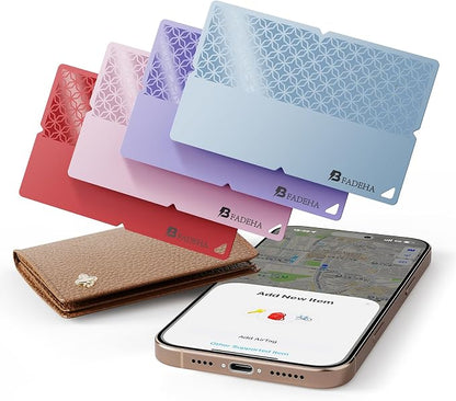 2026 Apple MFi Certified Wallet Tracker Smart Card for Find My iPhone Ultra Thin Air Tracker Tag for Travel, 5 Years+ Staying Power, IP69 Waterproof, Key Finder & Item Locator for Keys, Bags, Passport