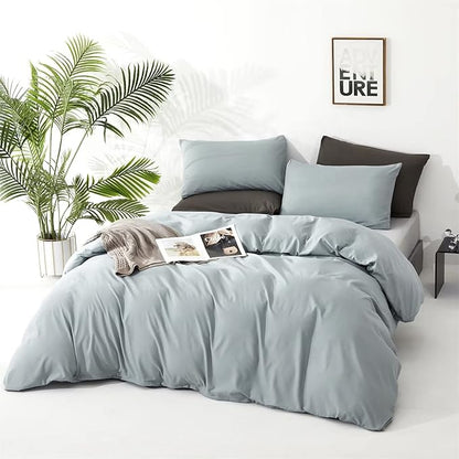 Houseri Light Blue Cal King Comforter Set - Modern Blue Bedding - Cali King Size - Quilts Included
