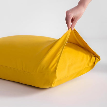 NTBAY Body Pillowcase - Brushed Microfiber 20x54 Pillowcase - Soft, Wrinkle-Free, Fade-Resistant, Stain-Resistant, Ginger Yellow Body Pillow Cover with Envelope Closure - 20x54 Inches, Ginger Yellow