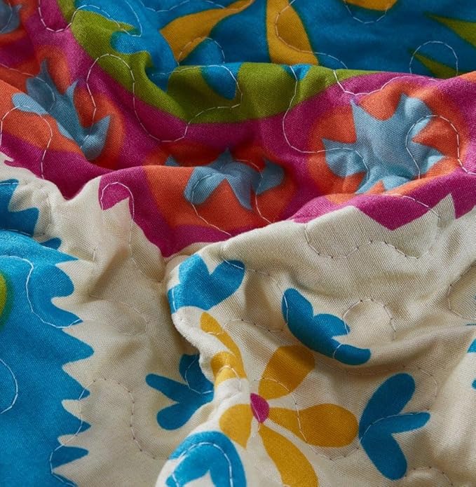 Virah Bella Duke Imports 3-Piece Suri Quilt Set, Multi, King