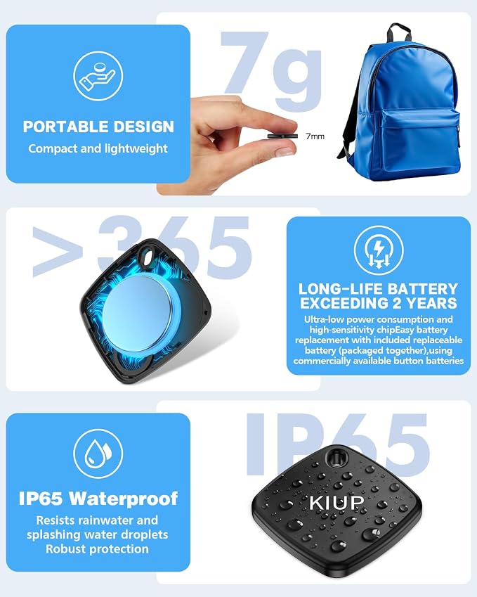 Air Tags for Android,Air Tags-4 Pack Android,2 Year Battery Life,Air Tracker Tags with 4 Case,Google Find Trackers for Google'S Find Hub App,IP65 Waterproof Luggage Tracker for Keys