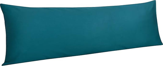NTBAY Egyptian Cotton Body Pillowcase - 500 Thread Count Cotton Body Pillow Cover - Soft and Breathable Envelope Closure Body Pillowcase for Adults, 20x54 Inches, Slate Blue