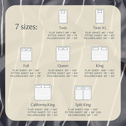LuxClub 4 PC Cal King Size Sheet Set Bed Sheets, Breathable Luxury, Deep Pockets 18" Wrinkle Free Cooling Machine Washable Hotel Bedding (Striped Light Blue)