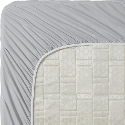 Clara Clark Bed Sheets, Premier 1800 Series 4 Piece Bed Sheet Set, Deep Pocket, Wrinkle, Fade, Stain Resistant, Luxury Soft Bedding Sheets & Pillowcases, Twin, Silver Gray