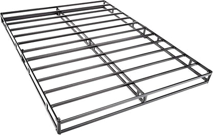 Amazon Basics Smart Box Spring Bed Base, 5-Inch Height Mattress Foundation, Tool-Free Easy Assembly, King, 79" x 75.5" x 5", White