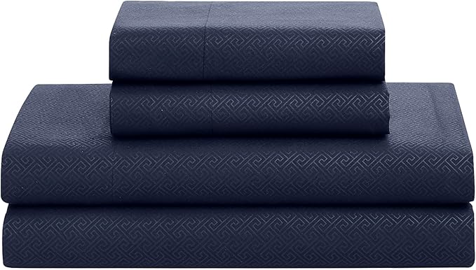 8 Piece Comforter Set Bag with Greek Key Design (Pack of 3, 24 Count Total)