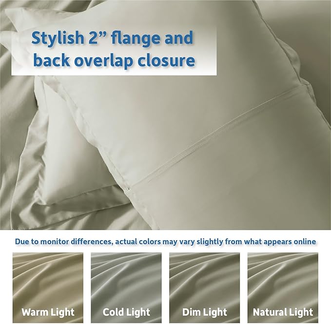 Nestl Light Sage California King Duvet Cover Sets - Soft Double Brushed Cal King Duvet Cover, 3 Piece, with Button Closure, 1 Duvet Cover 104x98 inches and 2 Pillow Shams