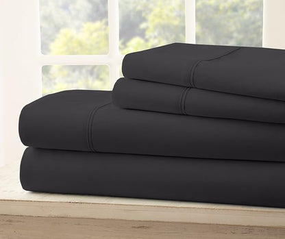 Split King Size Sheet Set - Egyptian Quality Ultra-Soft Bed Sheets - Double Brushed - Deep Pockets- Easy Fit - 5 Piece Set- Fade Resistant