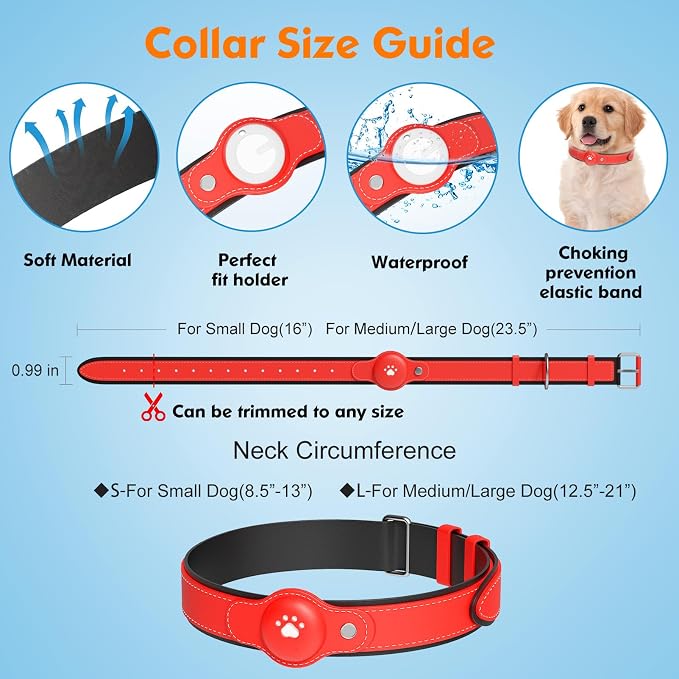 New GPS Tracker for Dogs: Smart Pet Collar with Real-Time Tracking,No Monthly Fee/Subscription (iOS & Android) Waterproof, Anti-Lost,365-Day Long Battery Life GPS Tracker Dog Collar(Tracker Included)