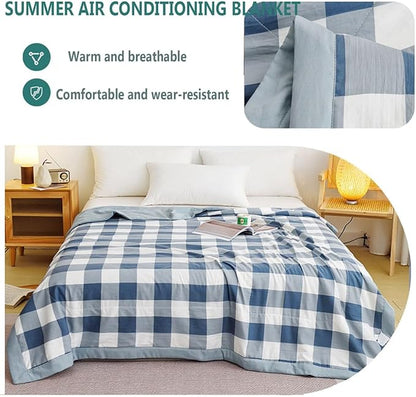 Lightweight Summer Bedspread Quilt Coverlets Bedding Set Queen King Size,Air Conditioning Comforter Blanket Skin-friendly Soft Breathable Geometric Pattern Bedding Coverlet For All Season ( Color : 3#