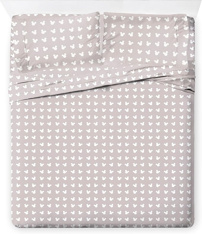 Jay Franco Disney Mickey Mouse Queen Size Comforter Set - 7 Piece Bedding Includes Sheet Set & Pillow Covers - Super Soft Cozy Bedding