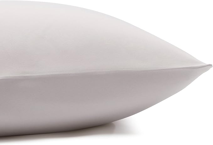 Amazon Basics Lightweight Super Soft, Breathable, Wrinkle-Free, Brushed Microfiber 4-Piece Bed Sheet Set with 14-Inch Deep Pockets, King, Light Gray, Solid