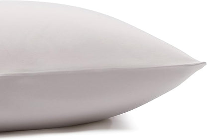 Amazon Basics Lightweight Super Soft Easy Care Wrinkle-Free Breathable Brushed Microfiber 3 Piece Bed Sheet Set with 14-Inch Deep Pockets, Twin, Light Gray, Solid