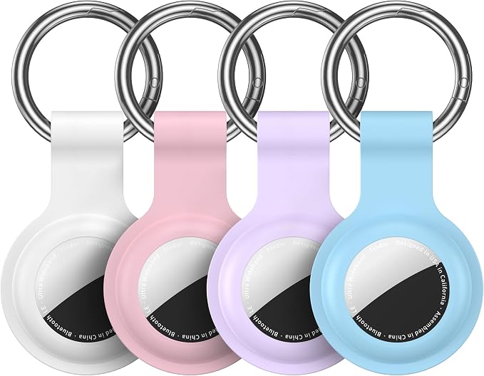 Compatible for AirTag Holder Keychain for Apple Air Tag 1st&2nd Generation | Airtag Key Chain Ring Case Cover for Air Tag Holder GPS Tracker Item Air Tags Finders Air Tagholder for Kids,Bags,Luggages