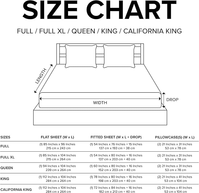 UGG Hedi Cali King Sheet Set 4-Piece Luxury Cooling Sheets Deep Pockets Premium Bedding with 2 Pillow Shams Hypoallergenic Machine Washable Soft Lightweight Bed Set for Bedroom, California King, White