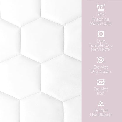 Hearth & Harbor 12 Pack Twin XL Size Quilted Fitted Mattress Pad Cover, 100% Waterproof Mattress Protectors, College Dorm Room Essentials, Deep Pocket Fitted Mattress Cover 8" - 21", White