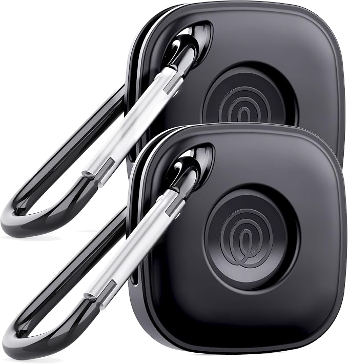 DDJ Case for Life360 Tile Mate Bluetooth Tracker with Keychain 2-Pack, Soft Silicone Cover Holder for Tile GPS Item iTag Finder Accessories with Key Ring, for Pet, Dog, Kids, Keys, Luggages, Backpacks