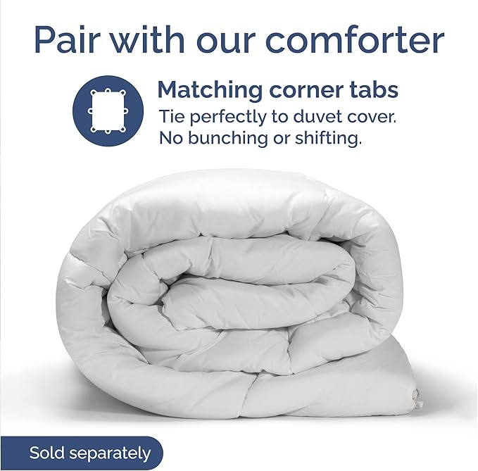 Duvet Cover Cal King Size Set - Extra Soft Cal King Duvet Cover 104" x 98" with 2 Pillow Shams - Hotel Luxury, Easy Care & Fade Free w/ Zipper Closures & Ties - Comfy and Breathable (Heathered Blue)