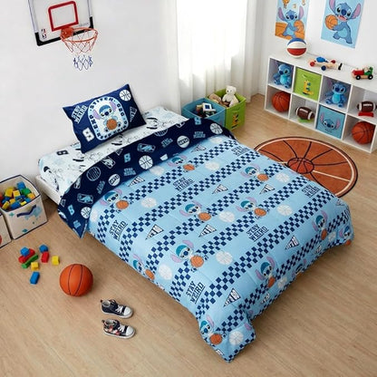 Northwest Disney Lilo & Stitch Twin Comforter Set, Reversible Design Ultra Soft Fade Resistant Microfiber Kids Bedding Set, Officially Licensed | Reversible Design, Ultra Soft, Fade Resistant, Microfiber, Kids Bedding, Officially Licensed