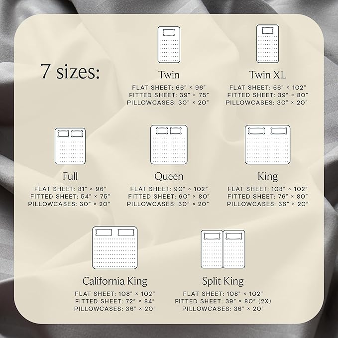 LuxClub 4 PC King Size Sheet Set, Breathable Luxury Bed Sheets, Deep Pockets 18" Wrinkle Free Cooling Machine Washable Hotel Bedding (Striped Light Grey)