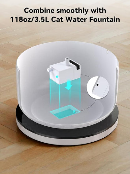 118oz/3.5L Smart Cat Water Fountain with App Control, Kitty spout cat Water Fountain, Ultra Quiet Pet Water Fountain for Cat Indoor, 2.4GHz Wi-Fi (Pump)