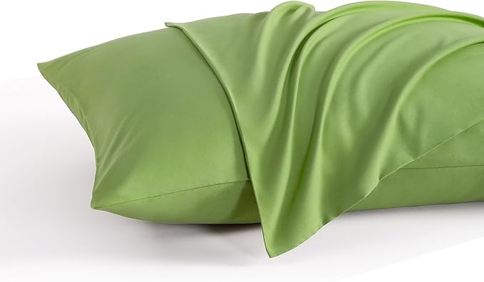 NTBAY Toddler Pillow Cases Set of 2, 2 Pack Brushed Microfiber 14x20 Pillow Cases, Soft, Wrinkle, Fade, Stain Resistant Sage Green Pillow Cases with Envelope Closure, 14x20 Inches, Sage Green