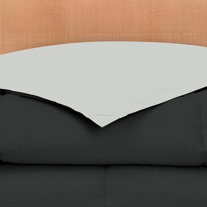 Modern Threads Down Alternative Reversible Comforter Black/Silver Queen