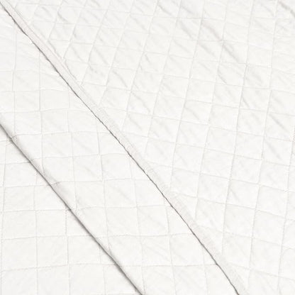 Lush Decor Ava Quilt Diamond Pattern Solid 3 Piece Oversized Bedding Blanket Bedspread Set - King - White