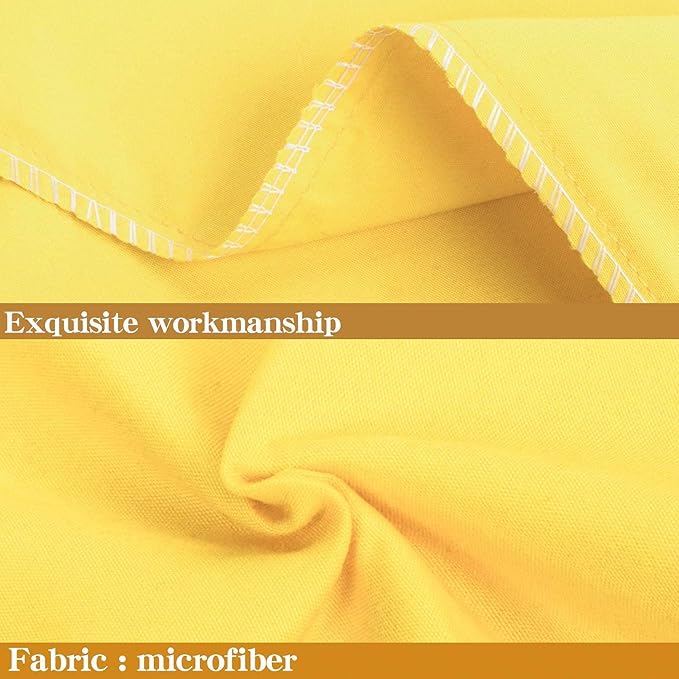 NTBAY Standard Pillowcase Set - 2 Pack Brushed Microfiber 20x26 Pillowcases - Soft, Wrinkle-Free, Fade-Resistant, Stain-Resistant, Yellow Pillowcases with Envelope Closure - 20x26 Inches, Yellow