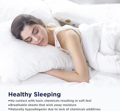 LANE LINEN Pillows Queen Size Set of 2 Soft 100% Egyptian Cotton Cool & Smooth 1000 Thread Count Pillow Cases - Charcoal