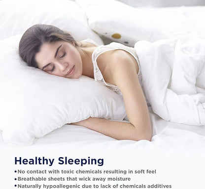 LANE LINEN Pillows Queen Size Set of 2 Soft 100% Egyptian Cotton Cool & Smooth 1000 Thread Count Pillow Cases - Sepia Rose